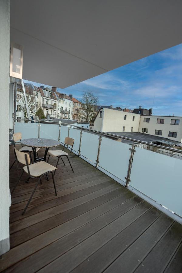 -Zentrale Wohnung-Balkon-Desingerkueche- Μπίλεφελντ Εξωτερικό φωτογραφία